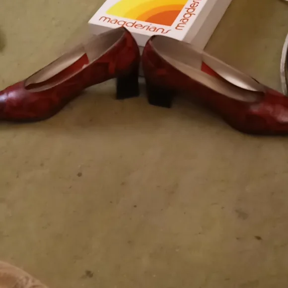 Red Python Heels - Picture 2 of 4